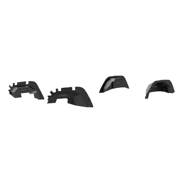 Jeep Inner Fender Liners for Jeep Fender Flares Wrangler JL Front and Rear, Powder-Coated Aluminum (2-Pairs)