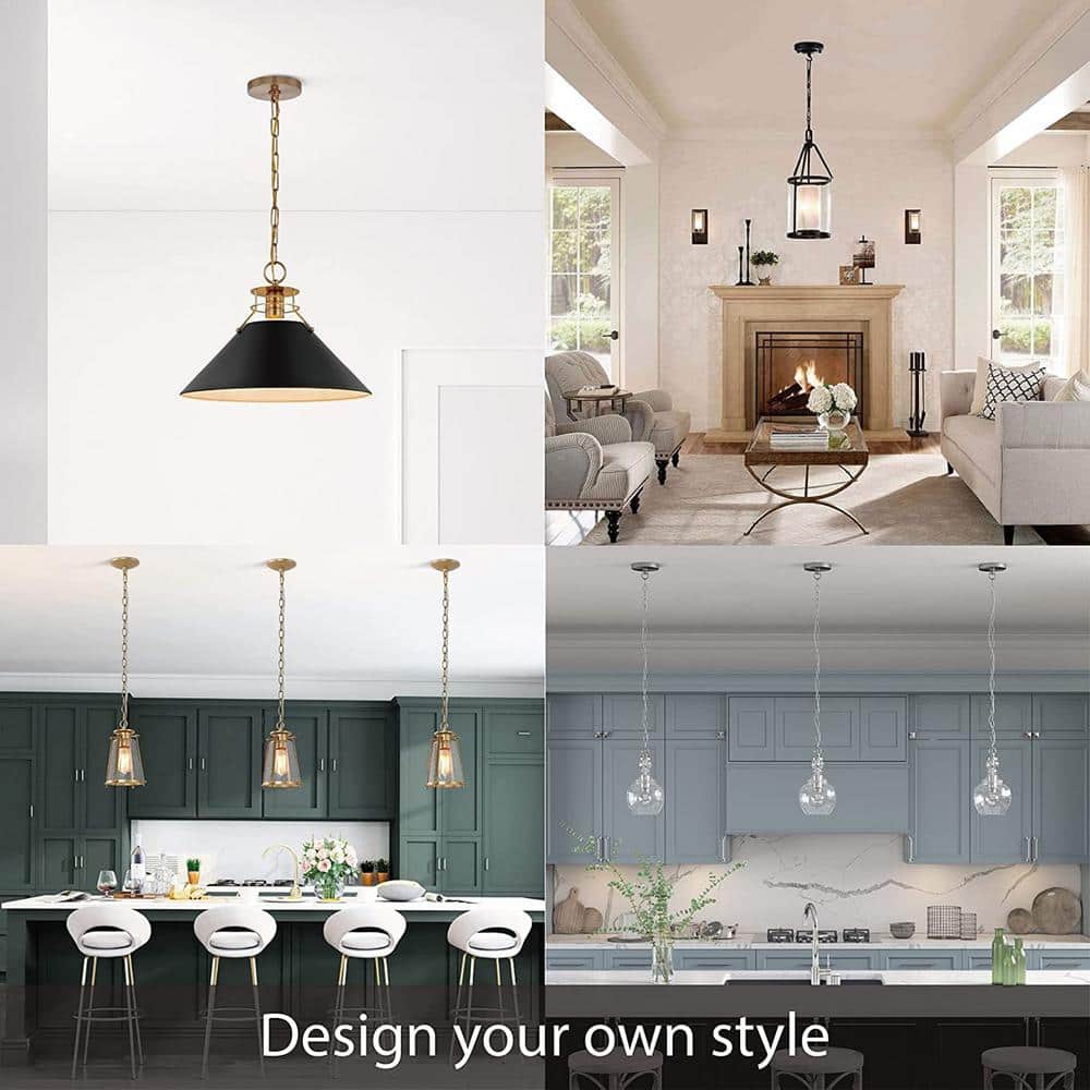 Warm Brass Round Chandelier Fixture Canopy Kit