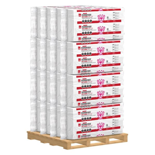 Owens Corning 23 in. x 47 in. R-15 Thermafiber Fire and Sound Guard Plus Mineral Wool Insulation Batt (16-Bags)
