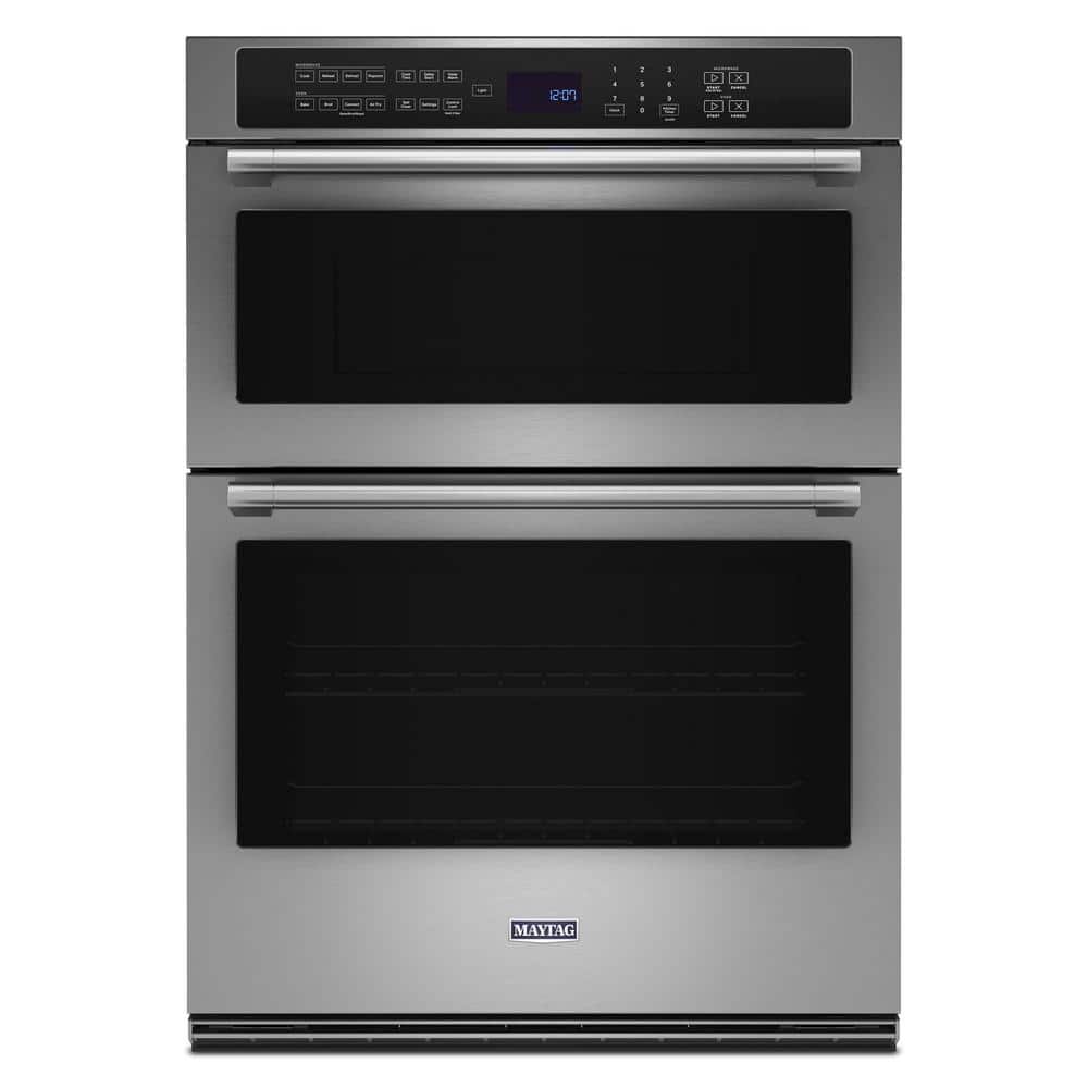 30 in. Electric Wall Oven & Microwave Combo in. Fingerprint Resistant Stainless Steel with Convection and Air Fry