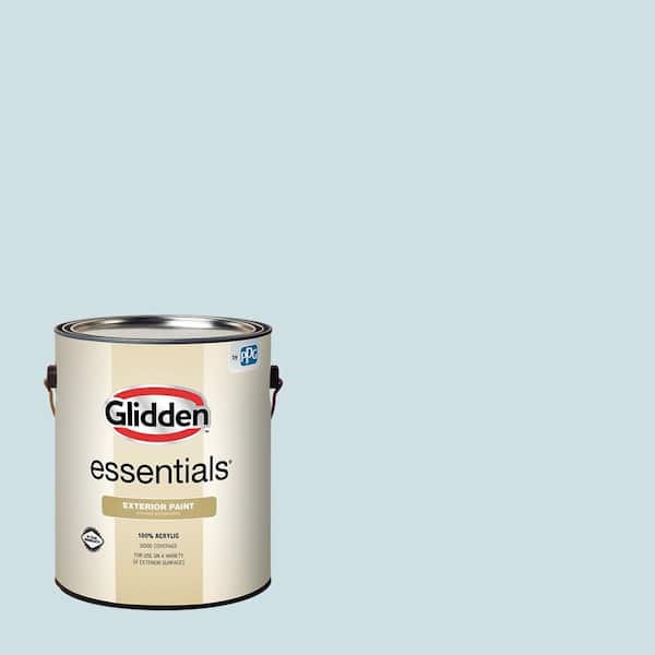 Glidden Essentials 1 gal. PPG1150-2 Water Lily Satin Exterior Paint
