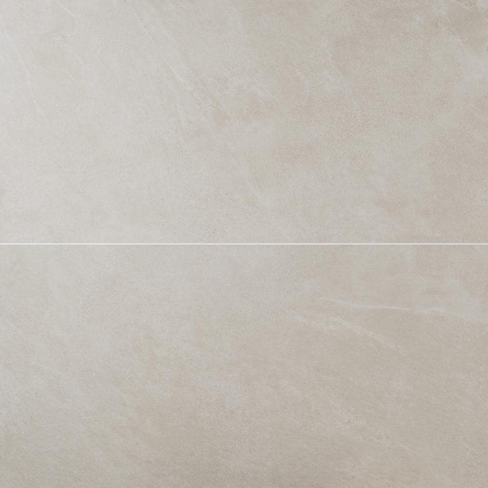 Linen White Large Format Matte Porcelain Tile 24x48