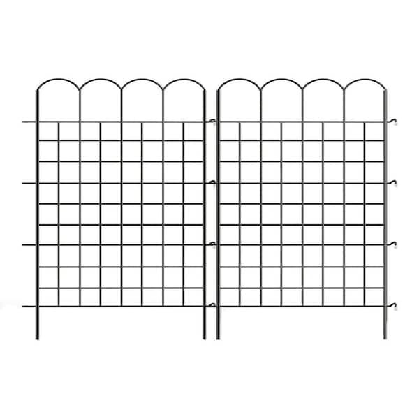 No Dig Rustproof Metal Wire Garden Fence 40 in Tall Decorative Animal Barrier for Yard Patio Flower Bed 12 Panels