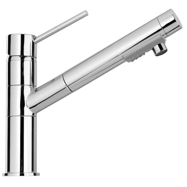 LaToscana Elba Single-Handle Pull-Out Sprayer Kitchen Faucet in Chrome