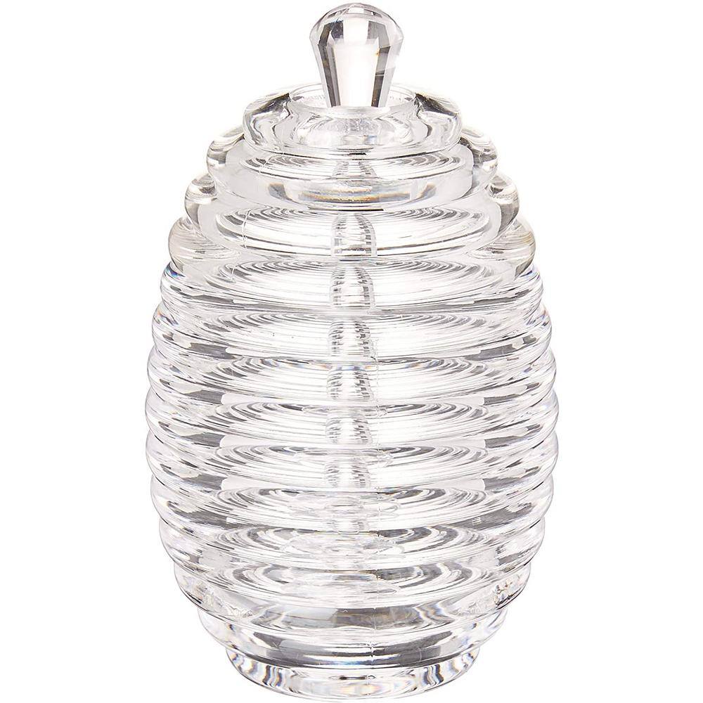 Clear Acrylic Honey Jar and Dipper Set
