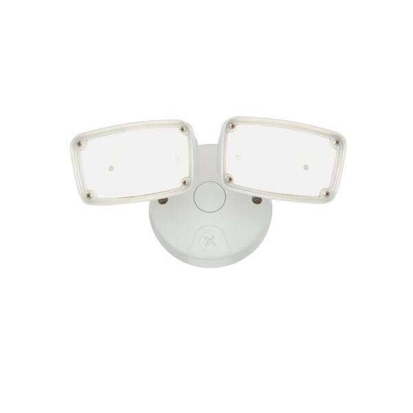 FTS White Smart Bluetooth Outdoor Integrated LED Flood Light Dimmable and Tunable CCT (3000K-5000K) by HALO Home
