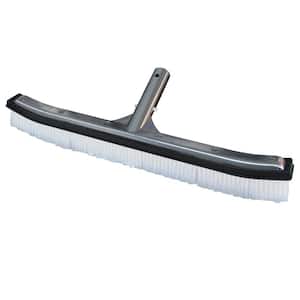 18 in. Swimming Pool & Spa Brush with Deluxe Nylon Bristles and Aluminum Back