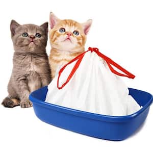 Large Cat Litter Box Thickened Liners with Drawstrings Heavy-duty Scratch Resistant Bags for Cats Clean Environment
