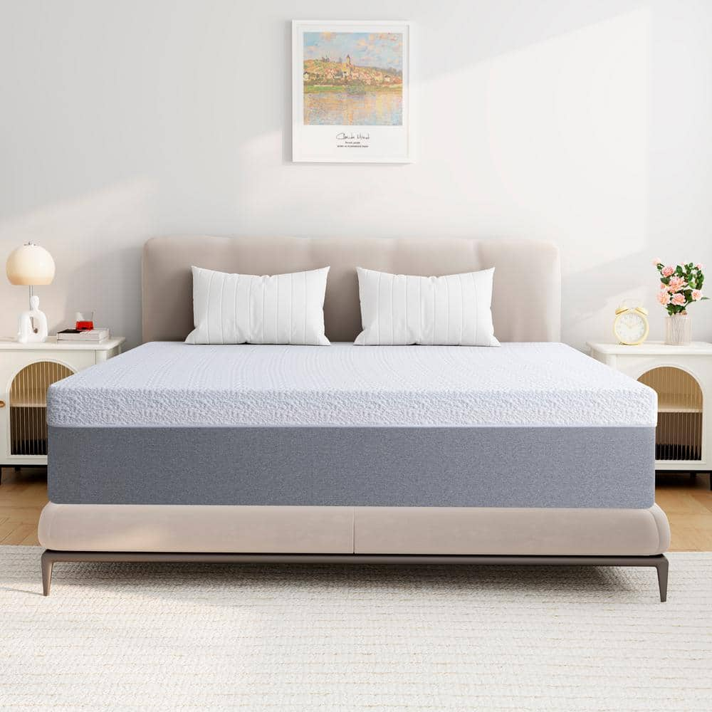 PICCHESS 12 in. Cooling Gel Memory Foam Medium Full Mattress, Pressure ...