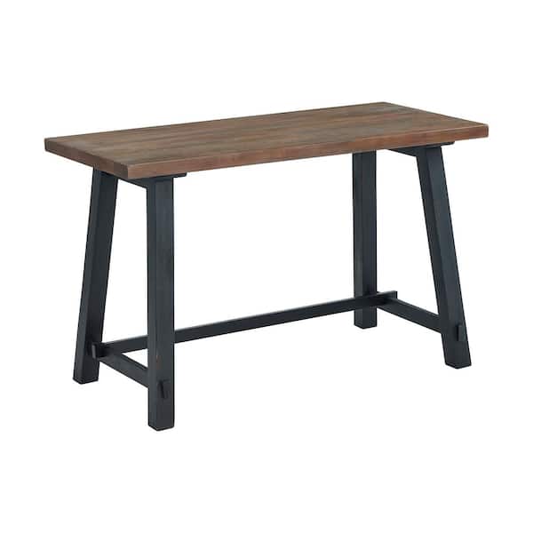 Adam 48 in. W Rectangular Brown Solid Wood Writing Desk