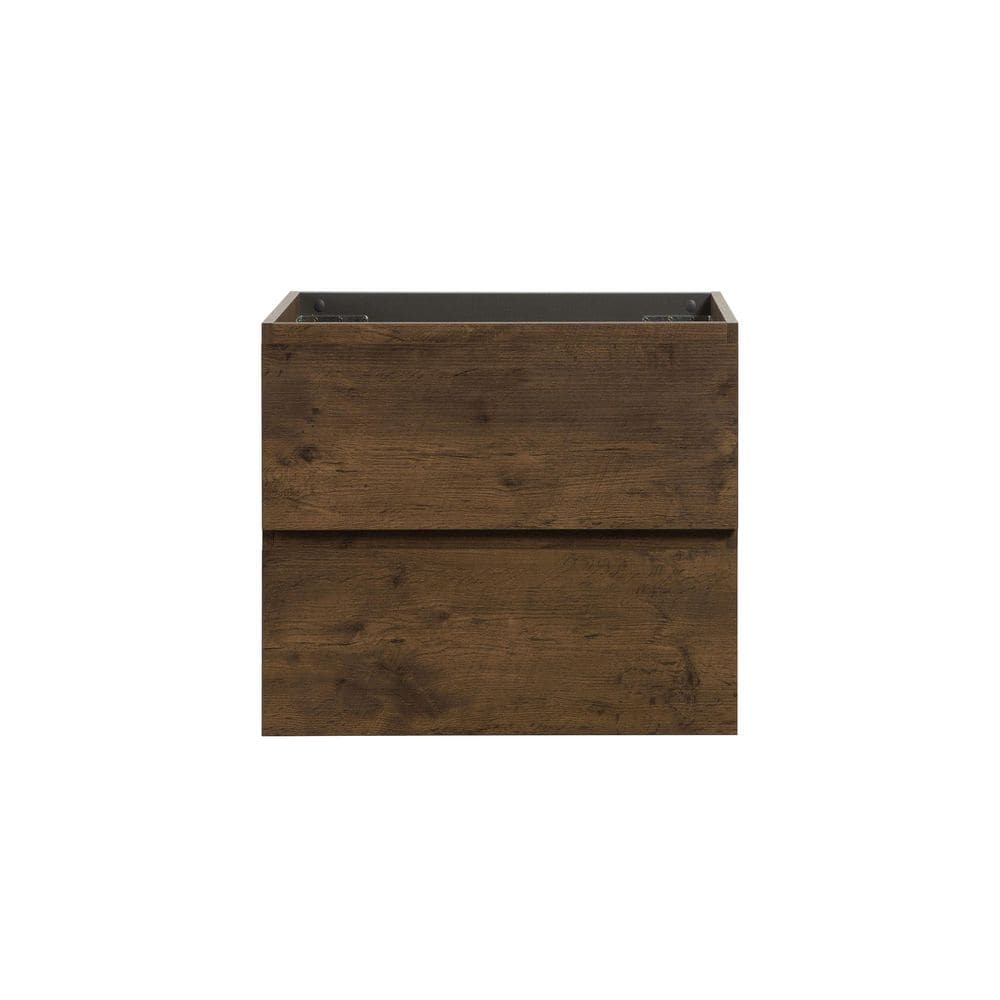 Journey Modern 23.7 in. Floating Bath Vanity Cabinet without Top in Walnut with 2 Drawers, Assembled price history on PriceWatchPro