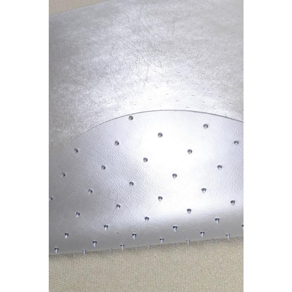 Evolve Modern Shape 33 in. x 44 in. Clear Office Chair Mat with Lip for Low Pile Carpet