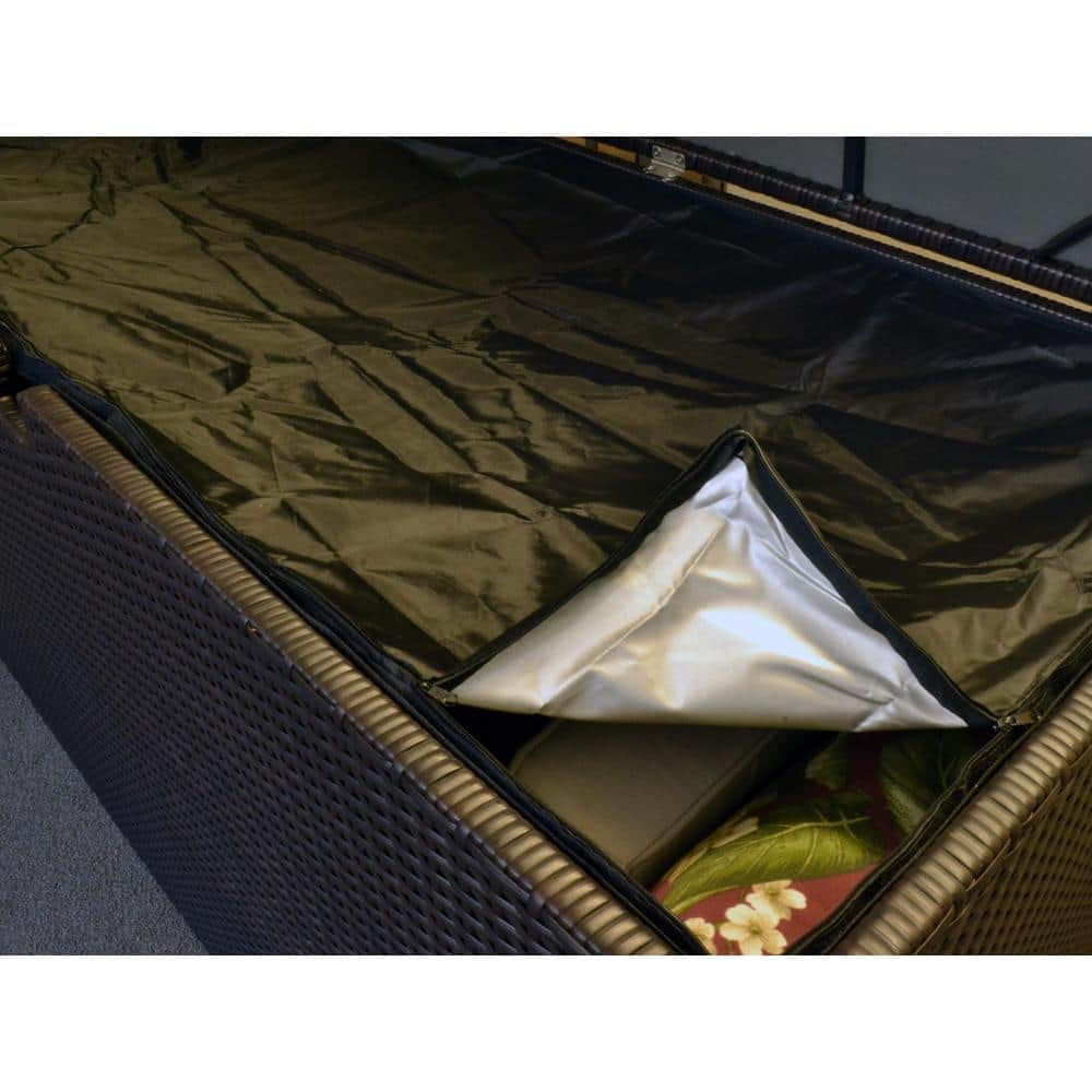 Java Resin Wicker Large Outdoor Storage Deck Box