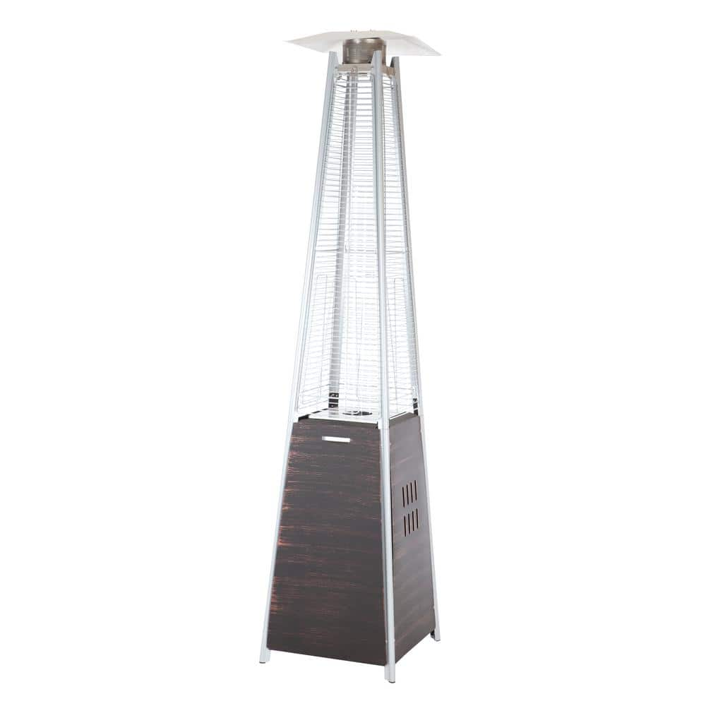 Fire Sense 40,000 BTU Coronado Brushed Bronze Pyramid Flame Gas Patio