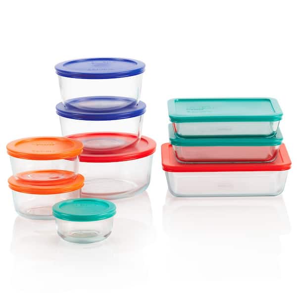Pyrex 1136614 imply Store Glass Food Storage Container Lid, 24 PC Set