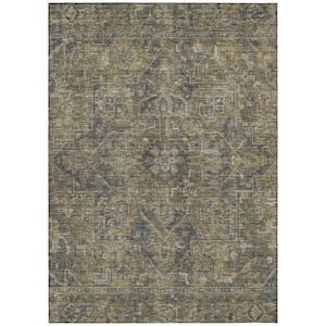 Chantille ACN571 Chocolate 5 ft. x 7 ft. 6 in. Machine Washable Indoor/Outdoor Geometric Area Rug