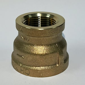Brass Pipe Fittings Coupling 1 Female x 1” Female Threaded Brass Reducing  Coupling