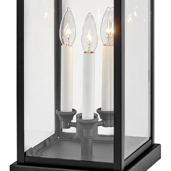 HINKLEY - Weymouth 3-Light Black Pier Mount