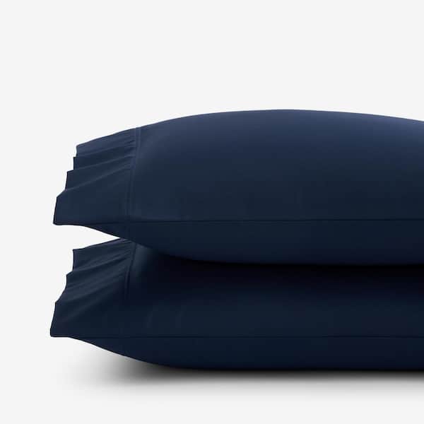 The Company Store Legends Hotel Supima Navy Sateen Standard Pillowcase (Set of 2)