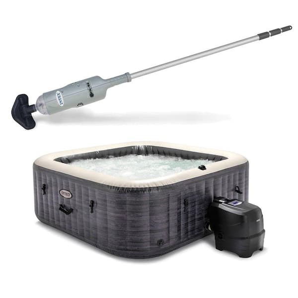 Above Ground Vacuum Pool Cleaner and Inflatable 170-Jet 6-Person Hot Tub