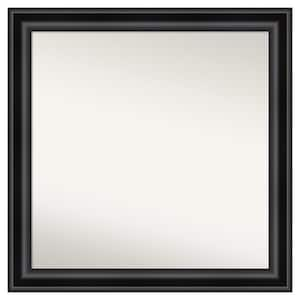 Grand Black 37.75 in. W x 37.75 in. H Custom Non-Beveled Recycled Polystyrene Framed Bathroom Vanity Wall Mirror