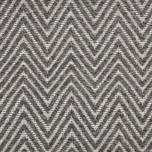 Natural Harmony 6 in. x 6 in. Pattern Carpet Sample - Ziggy - Color Charcoal