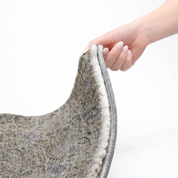 Dream Shag Premium Machine Washable Abstract ADS660 Khaki 9 ft. x 12 ft. Area Rug