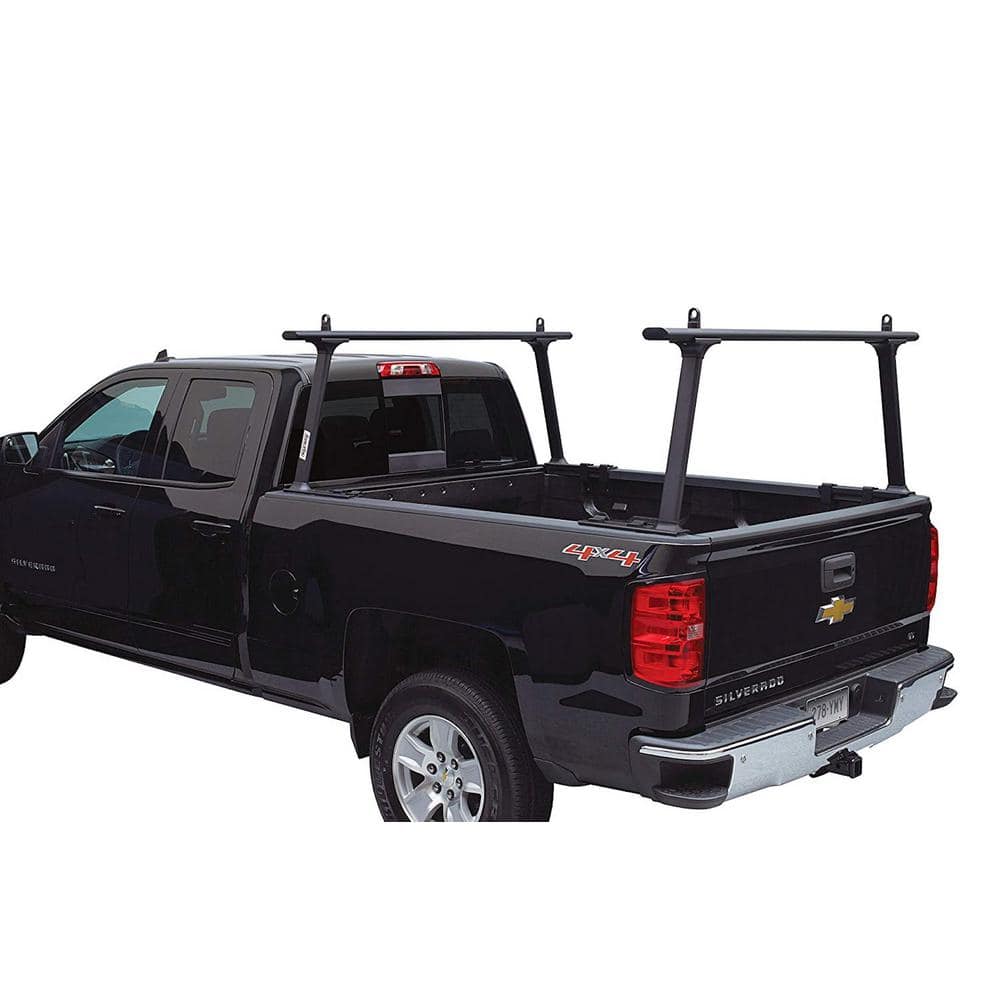 TracRac TracONE Universal Truck Bed Ladder Rack 800 lbs. Capacity Black  Powder Coat Finish 27000B - The Home Depot