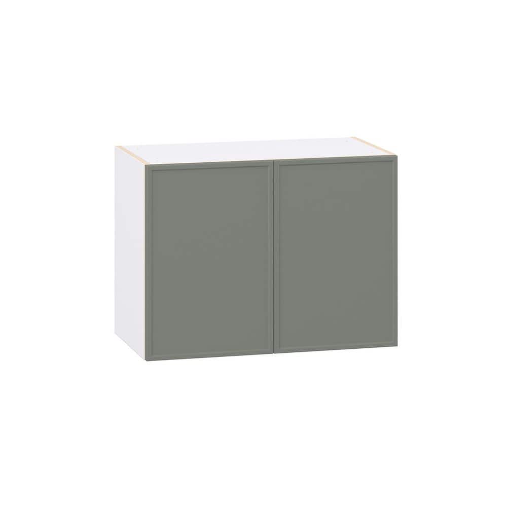 Fairview 27 in. W x 14 in. D x 20 in. H Assembled Slim Shaker Wall Bridge Kitchen Cabinet in Moss Green price history on PriceWatchPro