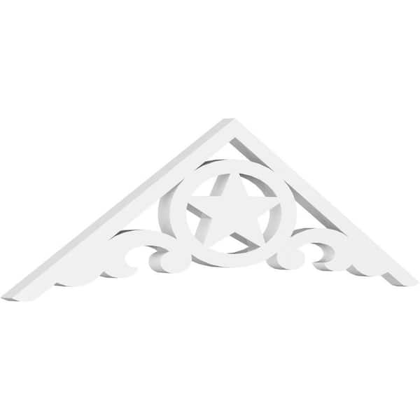 Ekena Millwork Austin 1 in. D x 10-1/2 in. W x 36 in. L Signature Urethane Gable Pediment