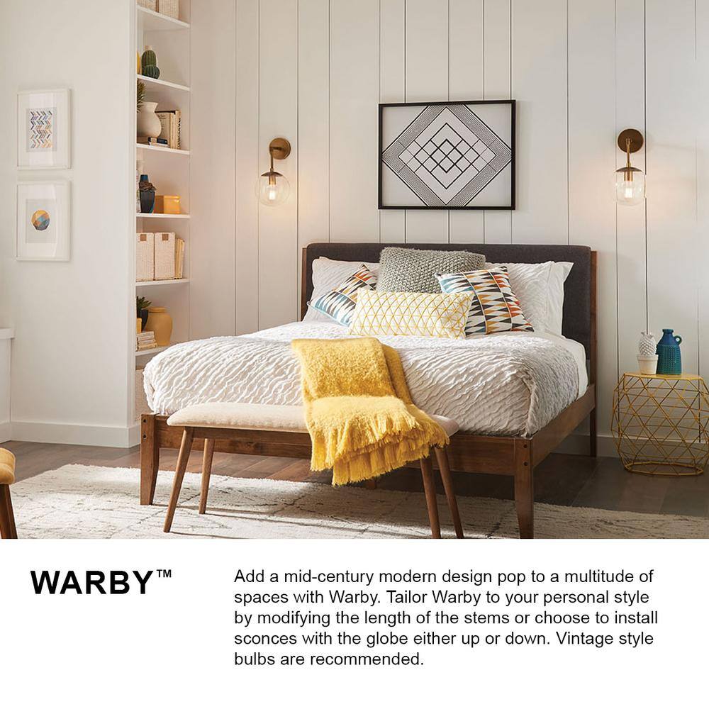Warby Dimmable Black Steel Sconce with Aged Zinc Finish
