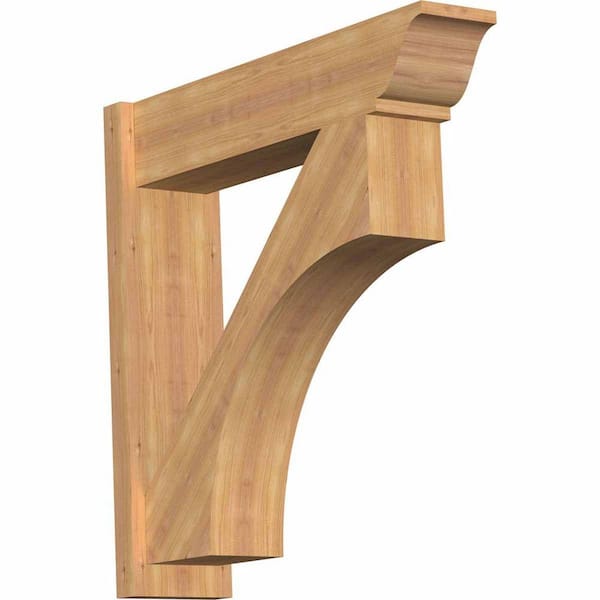 Ekena Millwork 8 in. x 32 in. x 32 in. Western Red Cedar Westlake Traditional Smooth Outlooker