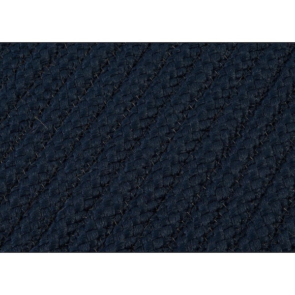 Simply Home Navy 5 ft. x 7 ft. Solid Indoor/Outdoor Area Rug