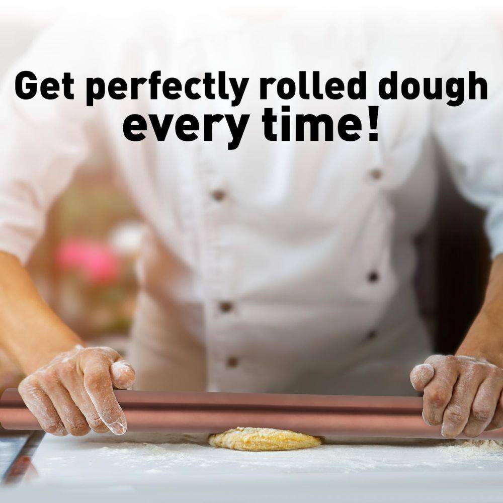 Copper Stainless Steel French Rolling Pin