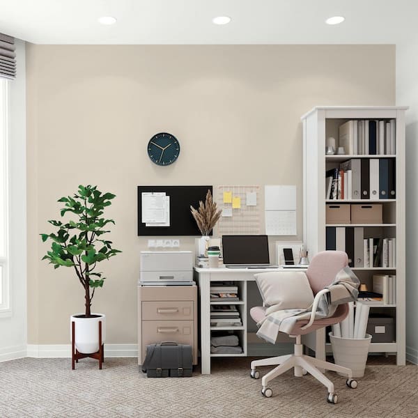 Glidden Premium - 5 gal. Cool Concrete Flat Interior Latex Paint