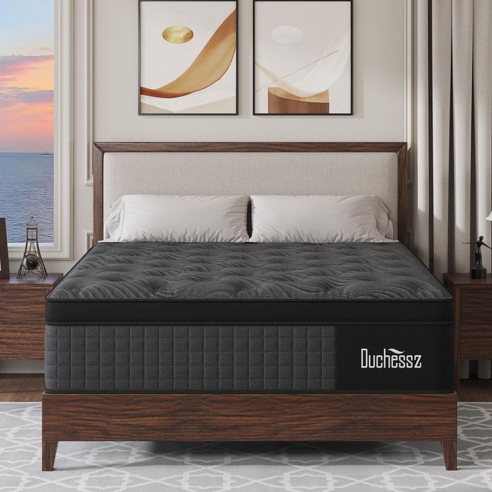 Queen Medium Firm Hybrid Memory Foam 14 in. Euro Top Individually Wrapped Innerspring Breathable Bed-in-a-Box Mattress