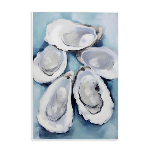 5-Oyster Shells by Petal Prints Design Unframed Graphic Art Print Animal 19 in. x 13 in.