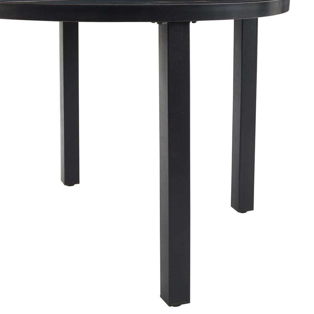 Kaplan 45" Round Oil Rubbed Bronze Outdoor Dining Table