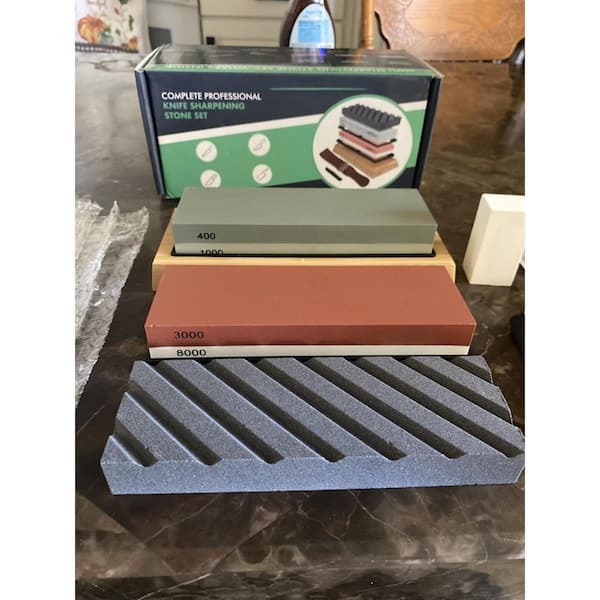 る*様 stone  Sサイズ Wudkey 400/1000 and 3000/8000-Grit White Corundum Whetstone with