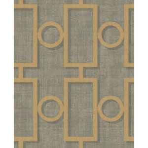 Seabrook Designs Catwalk Starburst Metallic Gold and Cream Paper ...
