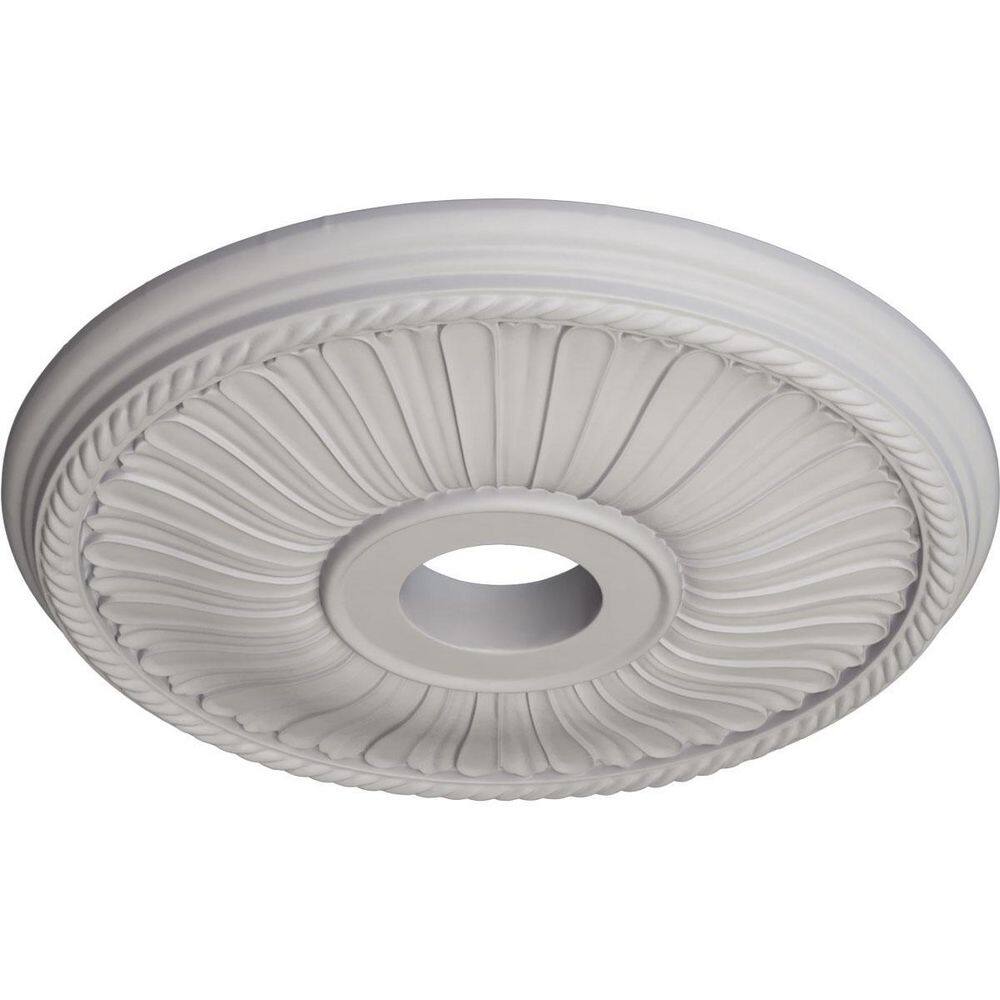 Ultra Pure White Hand-Painted Circular Ceiling Medallion