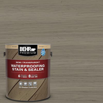 1 gal. #ST-154 Chatham Fog Semi-Transparent Waterproofing Exterior Wood Stain and Sealer