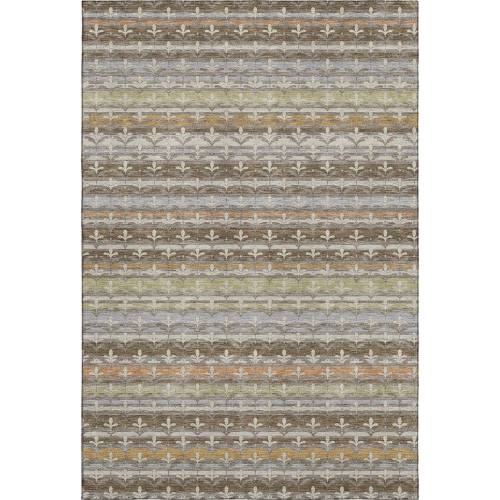 Mayfield Premium Machine Washable Abstract AMF2479 Chocolate 10 ft. x 14 ft. Area Rug price history on PriceWatchPro