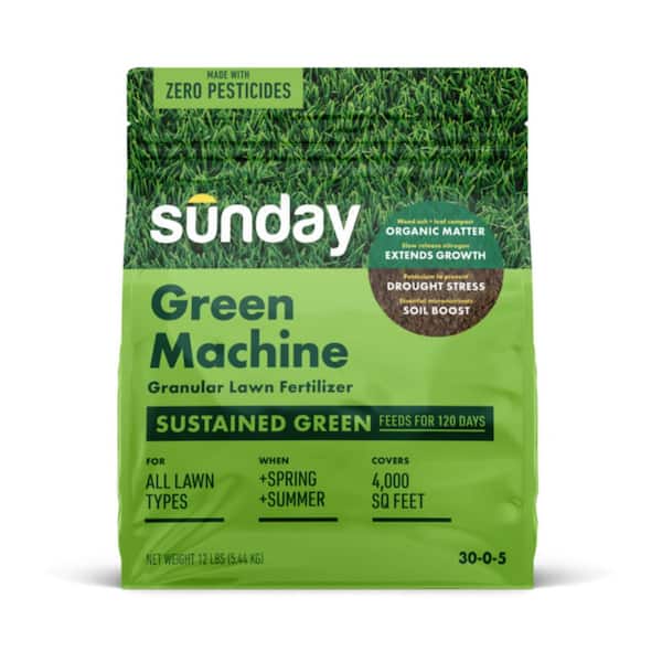 Green Machine 12 lbs. 4,000 sq. ft. Dry Lawn Fertilizer for All Grass Types