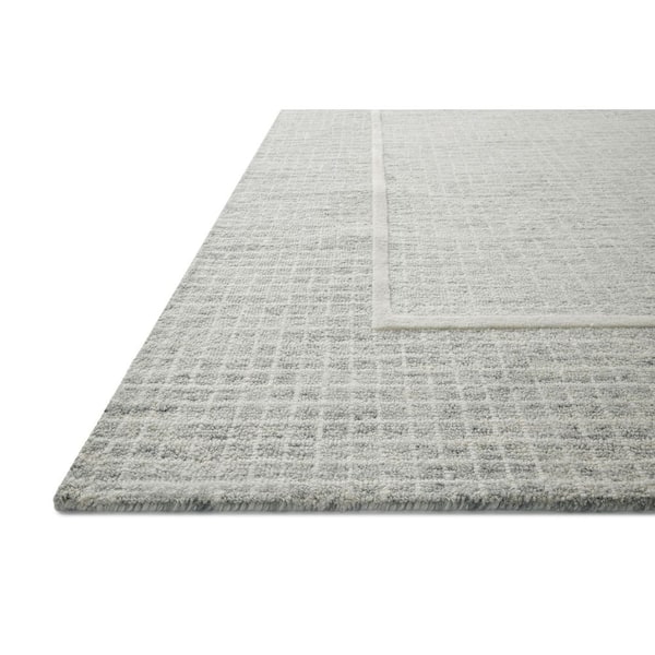 Chris Love Julia Briggs Mist / Ivory 2 ft. 6 in. x 9 ft. 9 in. Contemporary Runner Rug