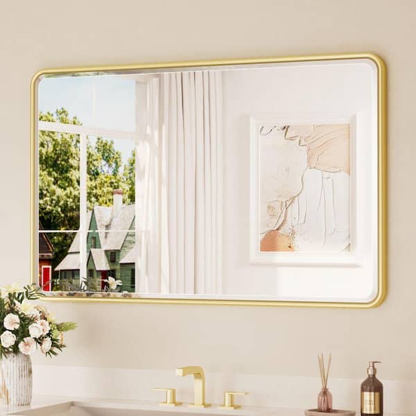 Wisfor 48 in. W x 24 in. H Large Rectangular Framed Sparkling