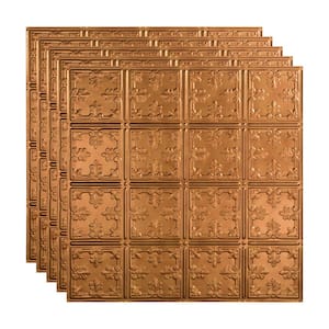 Traditional #10 2 ft. x 2 ft. Antique Bronze Lay-In Vinyl Ceiling Tile (20 sq. ft.)