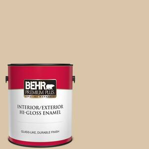 1 gal. #MQ2-23 Almond Butter Hi-Gloss Enamel Interior/Exterior Paint