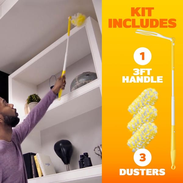 Swiffer Heavy Duty Extendable Handle Dusting Kit (1-Handle, 3-Dusters) 003700089114