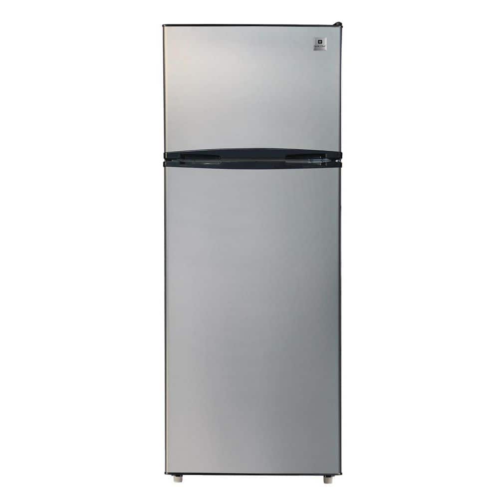 ARCTIC CHEF 7.5 cu. ft. Refrigerator with Top Freezer in Stainless